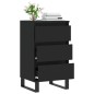vidaXL Aparador madera de ingeniería negro 40x35x70 cm vidaXL Aparador madera de ingeniería negro 40x35x70 cm