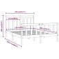 vidaXL Estructura de cama madera maciza de pino 150x200 cm vidaXL Estructura de cama madera maciza de pino 150x200 cm
