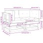 vidaXL Sofás esquineros con cojines 2 uds madera maciza abeto Douglas vidaXL Sofás esquineros con cojines 2 uds madera maciza abeto Douglas