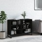 vidaXL Aparador de madera contrachapada negro 103,5x35x70 cm vidaXL Aparador de madera contrachapada negro 103,5x35x70 cm