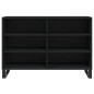 vidaXL Aparador de madera contrachapada negro 103,5x35x70 cm vidaXL Aparador de madera contrachapada negro 103,5x35x70 cm