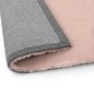 vidaXL Alfombra de pelo sintético de conejo rosa envejecido 160x230 cm vidaXL Alfombra de pelo sintético de conejo rosa envejecido 160x230 cm