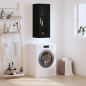 vidaXL Armario de pared negro 34,5x34x90 cm