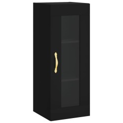 vidaXL Armario de pared negro 34,5x34x90 cm