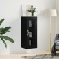 vidaXL Armario de pared negro 34,5x34x90 cm