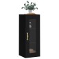 vidaXL Armario de pared negro 34,5x34x90 cm