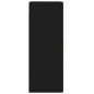 vidaXL Armario de pared negro 34,5x34x90 cm