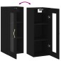 vidaXL Armario de pared negro 34,5x34x90 cm