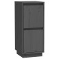 vidaXL Aparador 2 uds madera maciza de pino gris 31,5x34x75 cm