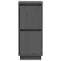 vidaXL Aparador 2 uds madera maciza de pino gris 31,5x34x75 cm