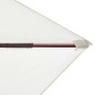 vidaXL Sombrilla con palo de madera 200x300 cm blanco crema vidaXL Sombrilla con palo de madera 200x300 cm blanco crema