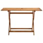 vidaXL Mesa plegable de jardín madera maciza de acacia 120x70x75 cm vidaXL Mesa plegable de jardín madera maciza de acacia 120x70x75 cm