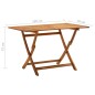 vidaXL Mesa plegable de jardín madera maciza de acacia 120x70x75 cm vidaXL Mesa plegable de jardín madera maciza de acacia 120x70x75 cm