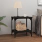 vidaXL Mesa auxiliar de madera contrachapada negro 40x30x42 cm vidaXL Mesa auxiliar de madera contrachapada negro 40x30x42 cm