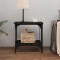 vidaXL Mesa auxiliar de madera contrachapada negro 40x30x42 cm vidaXL Mesa auxiliar de madera contrachapada negro 40x30x42 cm