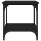 vidaXL Mesa auxiliar de madera contrachapada negro 40x30x42 cm vidaXL Mesa auxiliar de madera contrachapada negro 40x30x42 cm