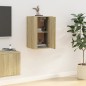 vidaXL Mueble para TV de pared roble Sonoma 40x34,5x60 cm