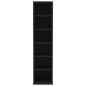 vidaXL Estantería para CDs de madera contrachapada negro 21x20x88 cm vidaXL Estantería para CDs de madera contrachapada negro 21x20x88 cm