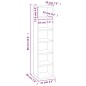 vidaXL Estantería para CDs de madera contrachapada negro 21x20x88 cm vidaXL Estantería para CDs de madera contrachapada negro 21x20x88 cm