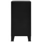 vidaXL Baúl de almacenaje industrial acero negro 75x40x80 cm