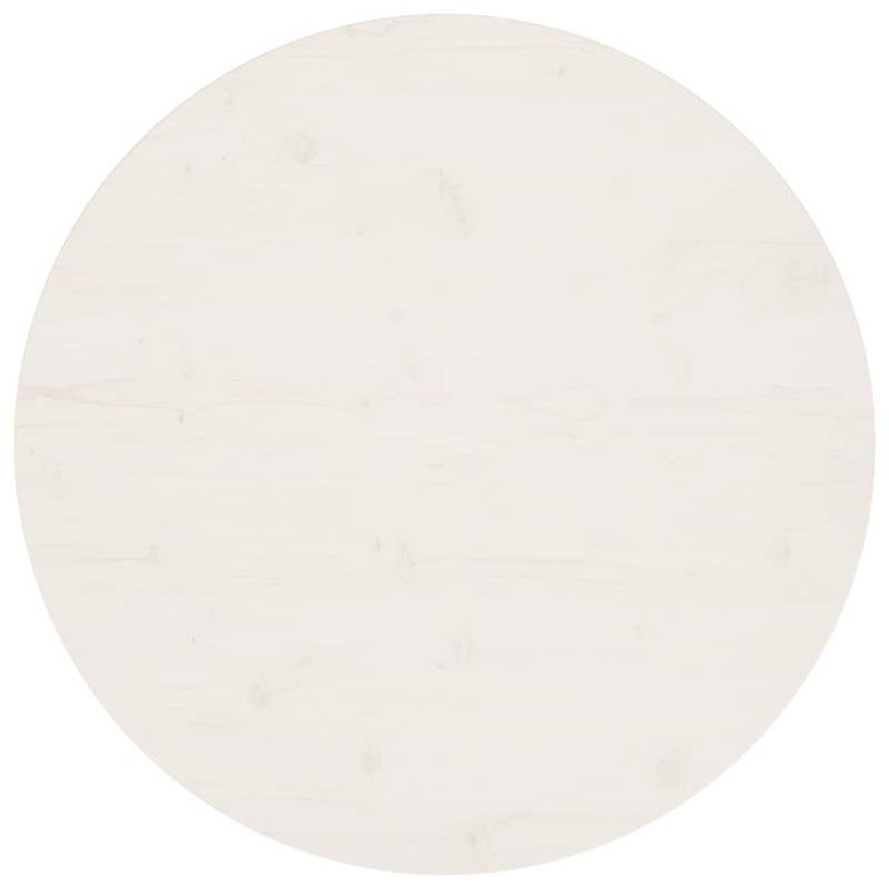 vidaXL Superficie de mesa madera maciza de pino blanco Ø80x2,5 cm vidaXL Superficie de mesa madera maciza de pino blanco Ø80x2,5 cm