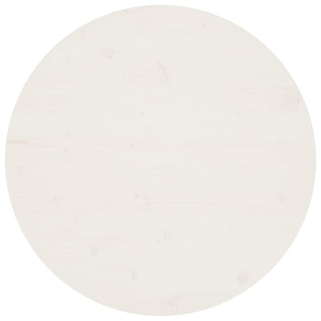 vidaXL Superficie de mesa madera maciza de pino blanco Ø80x2,5 cm