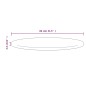 vidaXL Superficie de mesa madera maciza de pino blanco Ø80x2,5 cm vidaXL Superficie de mesa madera maciza de pino blanco Ø80x2,5 cm