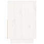 vidaXL Mesita de noche madera maciza de pino blanco 60x34x51 cm vidaXL Mesita de noche madera maciza de pino blanco 60x34x51 cm