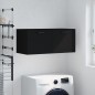 vidaXL Armario de pared madera de ingeniería negro 80x36,5x35 cm vidaXL Armario de pared madera de ingeniería negro 80x36,5x35 cm