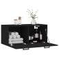 vidaXL Armario de pared madera de ingeniería negro 80x36,5x35 cm vidaXL Armario de pared madera de ingeniería negro 80x36,5x35 cm
