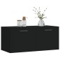 vidaXL Armario de pared madera de ingeniería negro 80x36,5x35 cm vidaXL Armario de pared madera de ingeniería negro 80x36,5x35 cm