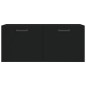 vidaXL Armario de pared madera de ingeniería negro 80x36,5x35 cm vidaXL Armario de pared madera de ingeniería negro 80x36,5x35 cm