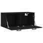 vidaXL Armario de pared madera de ingeniería negro 80x36,5x35 cm vidaXL Armario de pared madera de ingeniería negro 80x36,5x35 cm