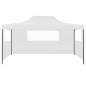 vidaXL Carpa plegable profesional con 3 paredes acero blanco 3x4 m vidaXL Carpa plegable profesional con 3 paredes acero blanco 3x4 m