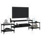 vidaXL Mueble para TV madera contrachapada negro 197x35x52 cm vidaXL Mueble para TV madera contrachapada negro 197x35x52 cm