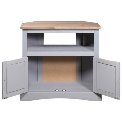 vidaXL Mesa consola Corona Range de pino mexicano gris 80x43x78 cm