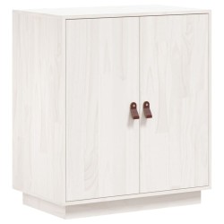 vidaXL Aparador de madera maciza de pino blanco 65,5x40x75 cm