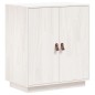 vidaXL Aparador de madera maciza de pino blanco 65,5x40x75 cm vidaXL Aparador de madera maciza de pino blanco 65,5x40x75 cm