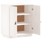 vidaXL Aparador de madera maciza de pino blanco 65,5x40x75 cm vidaXL Aparador de madera maciza de pino blanco 65,5x40x75 cm