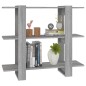 vidaXL Estantería/divisor de espacios gris Sonoma 100x30x87 cm vidaXL Estantería/divisor de espacios gris Sonoma 100x30x87 cm