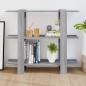 vidaXL Estantería/divisor de espacios gris Sonoma 100x30x87 cm vidaXL Estantería/divisor de espacios gris Sonoma 100x30x87 cm