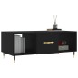 vidaXL Mesa de centro madera contrachapada negro 102x50x40 cm vidaXL Mesa de centro madera contrachapada negro 102x50x40 cm