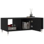 vidaXL Mesa de centro madera contrachapada negro 102x50x40 cm vidaXL Mesa de centro madera contrachapada negro 102x50x40 cm