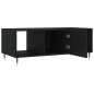 vidaXL Mesa de centro madera contrachapada negro 102x50x40 cm vidaXL Mesa de centro madera contrachapada negro 102x50x40 cm