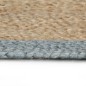 vidaXL Alfombra hecha a mano de yute con borde verde oliva 90 cm vidaXL Alfombra hecha a mano de yute con borde verde oliva 90 cm