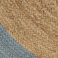 vidaXL Alfombra hecha a mano de yute con borde verde oliva 90 cm vidaXL Alfombra hecha a mano de yute con borde verde oliva 90 cm