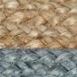 vidaXL Alfombra hecha a mano de yute con borde verde oliva 90 cm vidaXL Alfombra hecha a mano de yute con borde verde oliva 90 cm