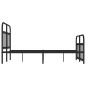 vidaXL Estructura de cama con cabecero y pie metal negro 120x190 cm vidaXL Estructura de cama con cabecero y pie metal negro 120x190 cm