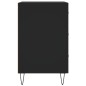 vidaXL Mesita de noche madera de ingeniería negro 40x40x66 cm vidaXL Mesita de noche madera de ingeniería negro 40x40x66 cm
