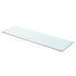 vidaXL Panel de estante vidrio claro 90x25 cm vidaXL Panel de estante vidrio claro 90x25 cm